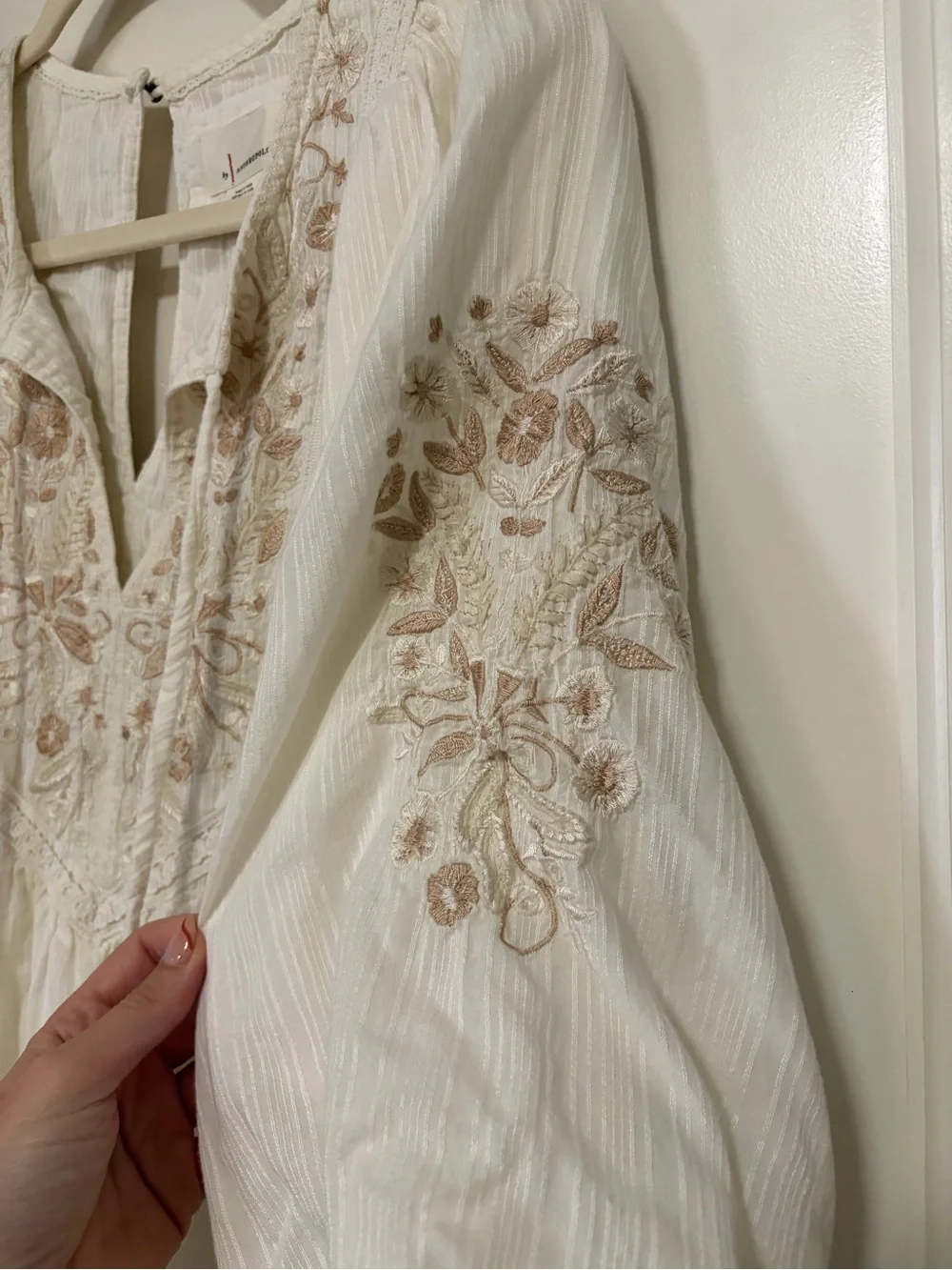 ☀️✌🏽🕊️Anthropologie Viveka Embroidered Bohemian Lace Mini Dress🕊️✌🏽☀️ - Picture 6 of 15